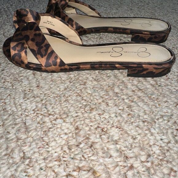 Womens Jessica Simpson Slide Knot Cheetah Sandal size 8.5 - Picture 3 of 5